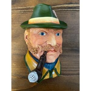 Vintage Legend Chalkware Character Head "Alpine Guide" 1989 Made in England